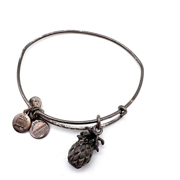Alex and Ani pineapple charm bangle bracelet - Picture 1 of 2